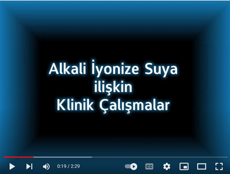 Alkali İyonize Suya İlişkin Klinik Çalışmalar